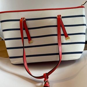 Aldo purse! Blue, white, and red.